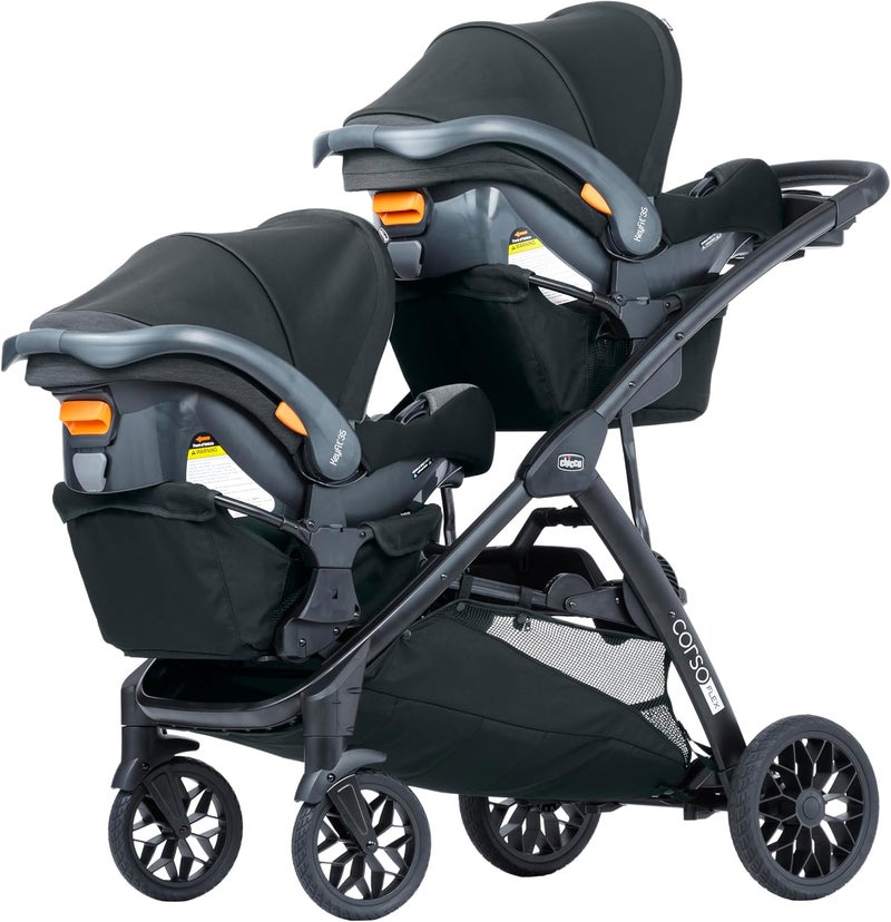 Chicco Corso Flex Infant Car Seat Adapter/Basket for Corso Flex Convertible Stroller - Compatible with Any Chicco Infant Car Seat - Black - Image 2